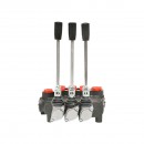 Distribuitor hidraulic cu 3 manete 2 flotante 80L/min.