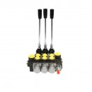 Distribuitor hidraulic cu 3 manete debit 40L/min cu levier si reductie incluse -15 /+80 Breckner Germany