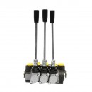 Distribuitor hidraulic cu 3 manete debit 40L/min cu levier si reductie incluse -15 /+80 Breckner Germany