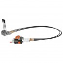Distribuitor hidraulic cu 3 manete, lungime cablu 2.5m presiune 250 bar debit 40L/min Breckner Germany