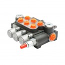 Distribuitor hidraulic cu 3 manete, lungime cablu 2.5m presiune 250 bar debit 40L/min Breckner Germany