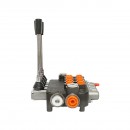 Distribuitor hidraulic cu 4 manete debit 80L/min cu levier si reductie inclusa -15 /+80 Breckner Germany
