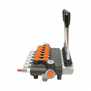 Distribuitor hidraulic cu 6 manete incluse debit 80L/min, 15 /+80 Breckner Germany