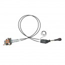 Distribuitor hidraulic cu joystick, lungime cablu 2m presiune 250 bar debit 40L/min Breckner Germany