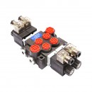 Distribuitor hidraulic P40 electromagnetic cu 2 cai, 12V Breckner Germany