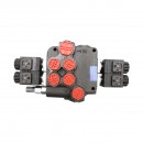 Distribuitor hidraulic P80 electromagnetic cu 2 cai, 24V Breckner Germany