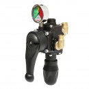 Distribuitor metalic cu 3 cai, manometru glicerina inclus pentru erbicidator