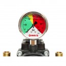 Distribuitor metalic cu 3 cai, manometru glicerina inclus pentru erbicidator