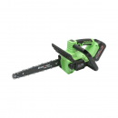 Drujba electrica profesionala cu 2 acumulatori 20V, 4Ah Li-ion, motor brushless, display digital LED, lama 12 inch (300mm) Breckner Germany