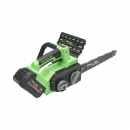 Drujba electrica profesionala cu 2 acumulatori 20V, 4Ah Li-ion, motor brushless, display digital LED, lama 12 inch (300mm) Breckner Germany
