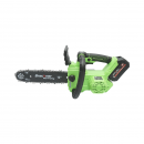 Drujba electrica profesionala cu 2 acumulatori 20V, 4Ah Li-ion, motor brushless, display digital LED, lama 12 inch (300mm) Breckner Germany