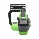 Drujba electrica profesionala cu 2 acumulatori 20V, 4Ah Li-ion, motor brushless, display digital LED, lama 12 inch (300mm) Breckner Germany