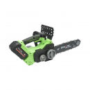Drujba electrica profesionala cu 2 acumulatori 20V, 4Ah Li-ion, motor brushless, display digital LED, lama 12 inch (300mm) Breckner Germany