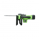 Drujba electrica profesionala cu 2 acumulatori 20V, 4Ah Li-ion, motor brushless, display digital LED, lama 12 inch (300mm) Breckner Germany