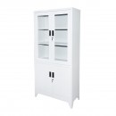 Dulap metalic cu 2 usi de sticla si 2 usi pline securizate 1900x900x400mm