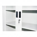 Dulap metalic cu 2 usi de sticla si 2 usi pline securizate 1900x900x400mm