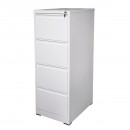Dulap metalic fiset 1340x460x620mm cu 4 sertare securizate, gri Breckner Germany