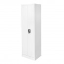 Dulap metalic fiset 1700x500x400mm cu 2 usi securizate, pentru produse curatenie, gri Breckner Germany