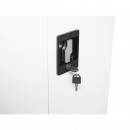 Dulap metalic fiset 1700x500x400mm cu 2 usi securizate, pentru produse curatenie, gri Breckner Germany