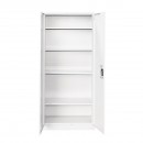 Dulap metalic fiset 1800x800x350mm cu 2 usi securizate, 4 polite, gri Breckner Germany