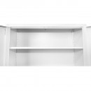 Dulap metalic fiset 1800x900x400mm cu 2 usi securizate, 4 polite, gri Breckner Germany