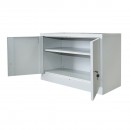 Dulap metalic fiset 900x600x400mm cu 2 usi securizate, 1 polita, gri Breckner Germany