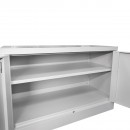 Dulap metalic fiset 900x600x400mm cu 2 usi securizate, 1 polita, gri Breckner Germany