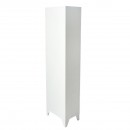 Dulap metalic fiset dublu tip vestiar gri cu 2 usi securizate 1850x380x450mm Breckner Germany