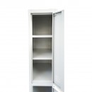 Dulap metalic fiset dublu tip vestiar gri cu 2 usi securizate 1850x380x450mm Breckner Germany