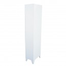 Dulap metalic fiset dublu tip vestiar gri cu 2 usi securizate si 6 rafturi 1700x300x450mm