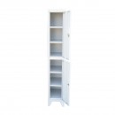 Dulap metalic fiset dublu tip vestiar gri cu 2 usi securizate si 6 rafturi 1700x300x450mm