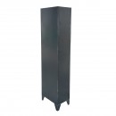 Dulap metalic fiset dublu tip vestiar negru cu 2 usi securizate 1850x380x450mm Breckner Germany
