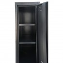Dulap metalic fiset dublu tip vestiar negru cu 2 usi securizate 1850x380x450mm Breckner Germany