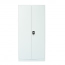 Dulap metalic fiset tip vestiar 1950x920x500mm cu 2 usi securizate, rafturi si bara, gri Breckner Germany