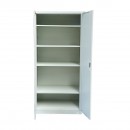Dulap metalic fiset tip vestiar 1950x920x500mm cu 2 usi securizate, rafturi si bara, gri Breckner Germany