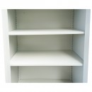 Dulap metalic fiset tip vestiar 1950x920x500mm cu 2 usi securizate, rafturi si bara, gri Breckner Germany