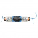 Electrovalva directionala 12VDC 25W pentru 6 cai control debit instalatii hidraulice HDQX126J 4WE6J61B CG12N9Z4
