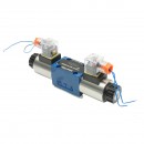 Electrovalva directionala 12VDC 25W pentru 6 cai control debit instalatii hidraulice HDQX126J 4WE6J61B CG12N9Z4