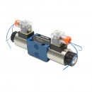 Electrovalva directionala 12VDC 25W pentru 6 cai control debit instalatii hidraulice HDQX126J 4WE6J61B CG12N9Z4