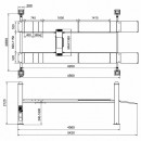 Elevator auto cu 4 coloane 380V, 2.2kW, capacitate ridicare 3500kg, inaltime ridicare 1600mm
