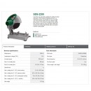 Fierastrau circular pentru debitat metal DWT SDS-2200, diametru disc 355 mm, putere 2200 W