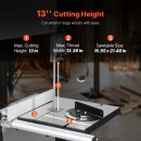 Fierastrau cu banda pentru Lemn, 1.1 kW, 0° la 45, 4 viteze reglabile, 440-880 rpm, Lampa, Lungime banda 2780 mm