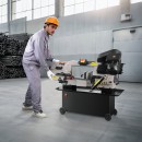 Fierastrau cu banda pentru metal, 1.1 kW, Lungime banda 2362 mm, 0° la 45, 4 viteze,  65 m/min, Baza fixa