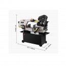 Fierastrau cu banda pentru metal, 1.1 kW, Lungime banda 2362 mm, 0° la 45, 4 viteze,  65 m/min, Baza fixa