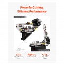 Fierastrau cu banda pentru metal, 1.1 kW, Lungime banda 2362 mm, 0° la 45, 4 viteze,  65 m/min, Baza fixa