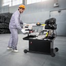 Fierastrau cu banda pentru metal, 1.1 kW, Lungime banda 2362 mm, 0° la 45, 4 viteze reglabile, 65 m/min, baza rotativa