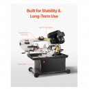 Fierastrau cu banda pentru metal, 1.1 kW, Lungime banda 2362 mm, 0° la 45, 4 viteze reglabile, 65 m/min, baza rotativa