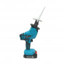 Fierastrau electric tip sabie cu 2 acumulatori 21V, 1.5Ah Li-ion, LED, cursa 20mm, 0-3000rpm, 3 panze pentru lemn, metal, plastic Breckner Germany