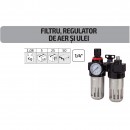 Filtru, regulator aer si lubrificator 1/4, JBM 53066