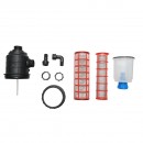 Filtru erbicidator transparent cu 2 site si valva autocuratare, racord 25mm